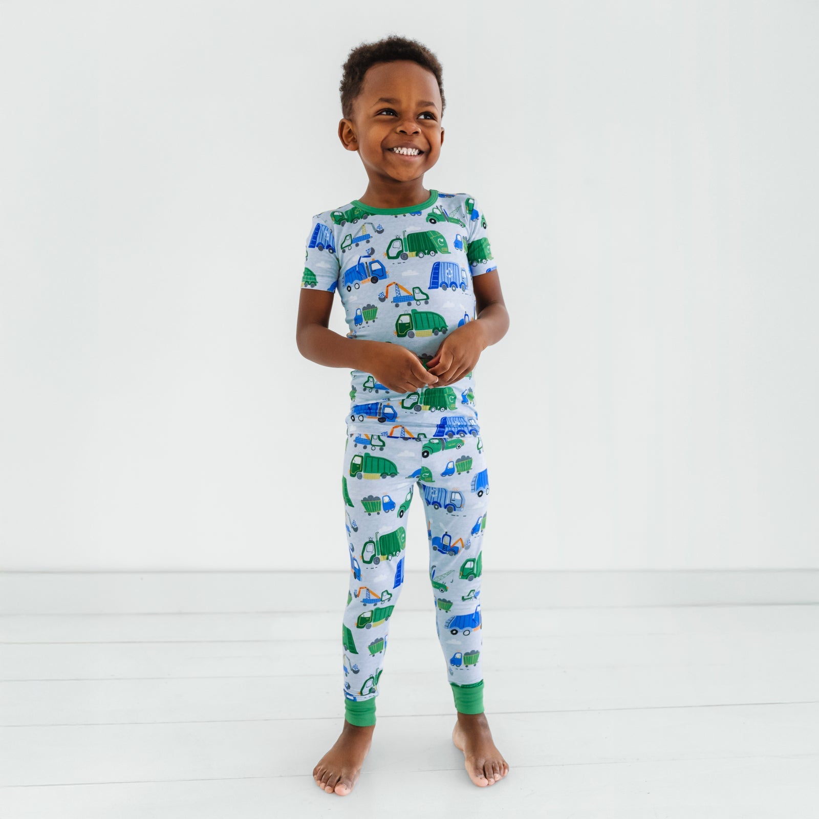 Clean Up Crew Two-Piece Short Sleeve Pajama Set