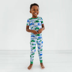 Clean Up Crew Two-Piece Short Sleeve Pajama Set