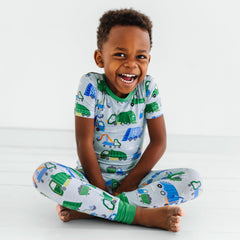 Clean Up Crew Two-Piece Short Sleeve Pajama Set