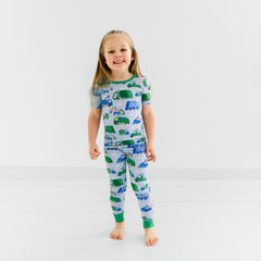 Clean Up Crew Two-Piece Short Sleeve Pajama Set
