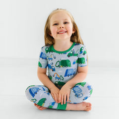Clean Up Crew Two-Piece Short Sleeve Pajama Set