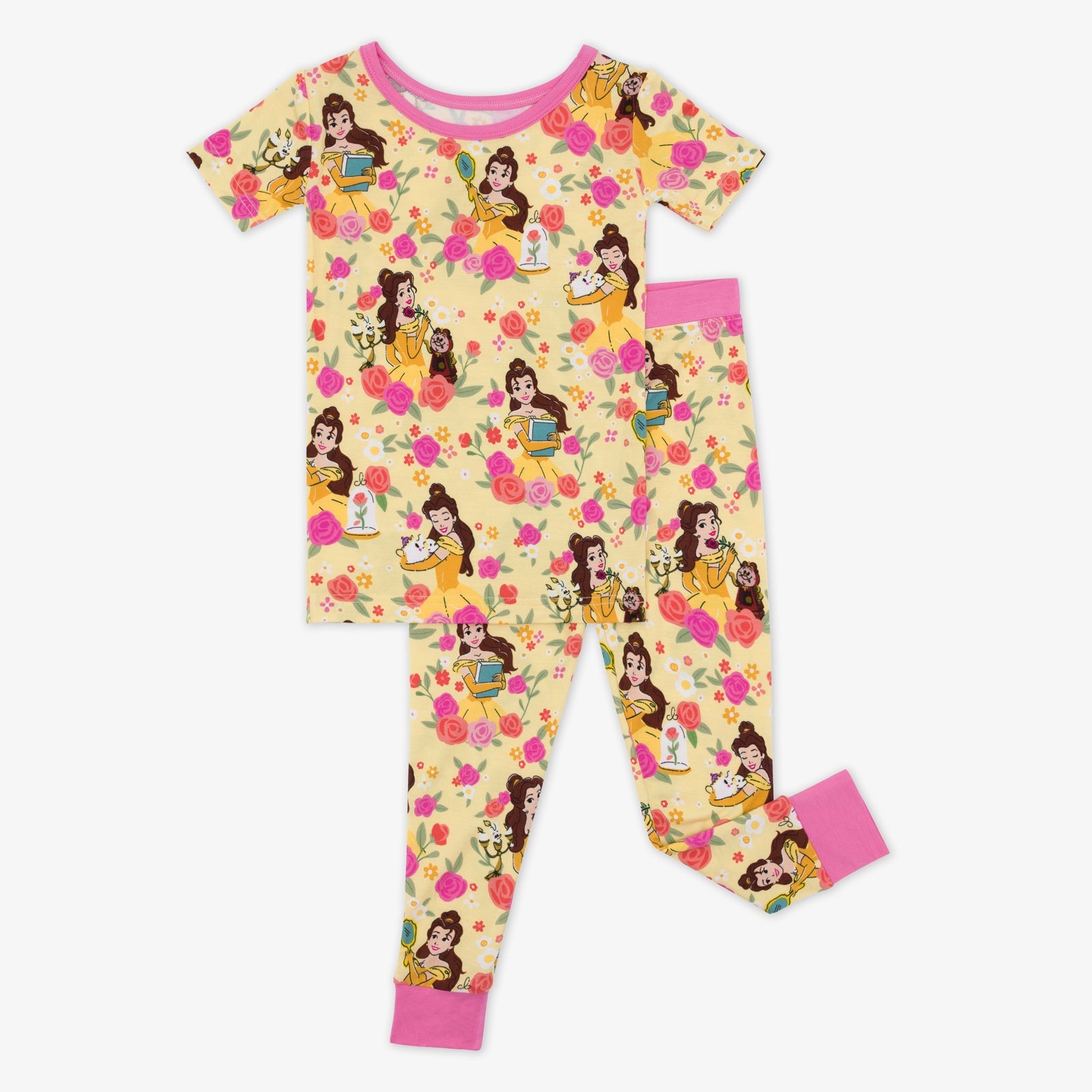 Disney Princess Belle Two-Piece Short Sleeve Pajama Set