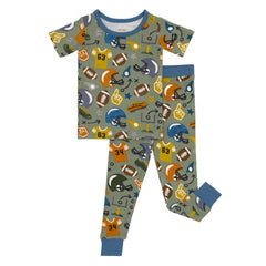 Touchdown Time Two-Piece Short Sleeve Pajama Set