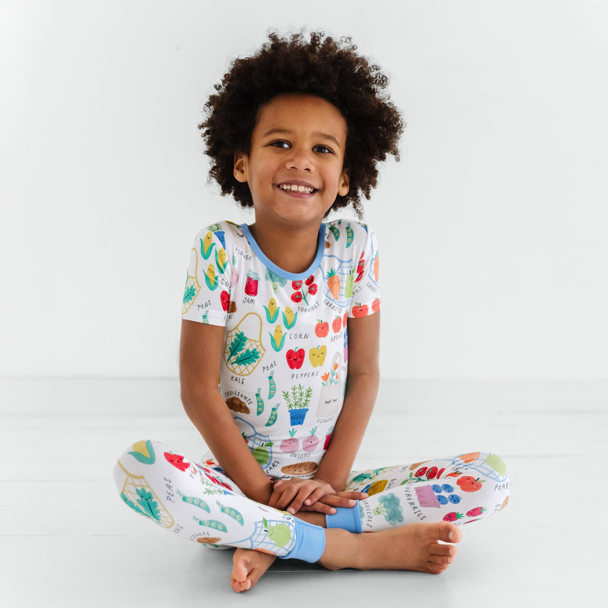 Farmers Market Two-Piece Short Sleeve Pajama Set