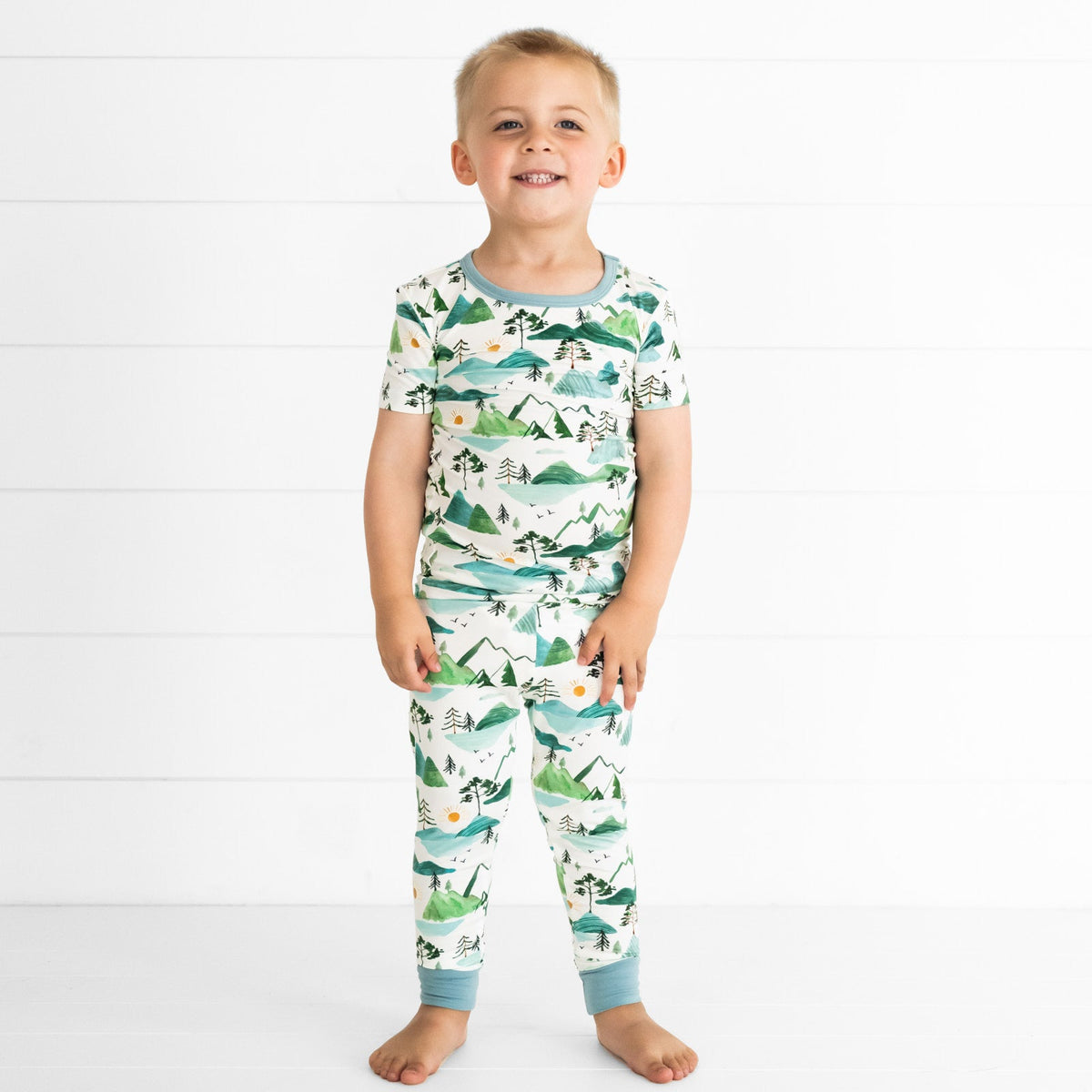 Mountain Mist Two-Piece Short Sleeve Pajama Set