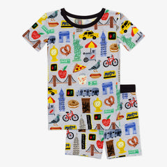 The Big Apple Two-Piece Short Sleeve & Shorts Pajama Set