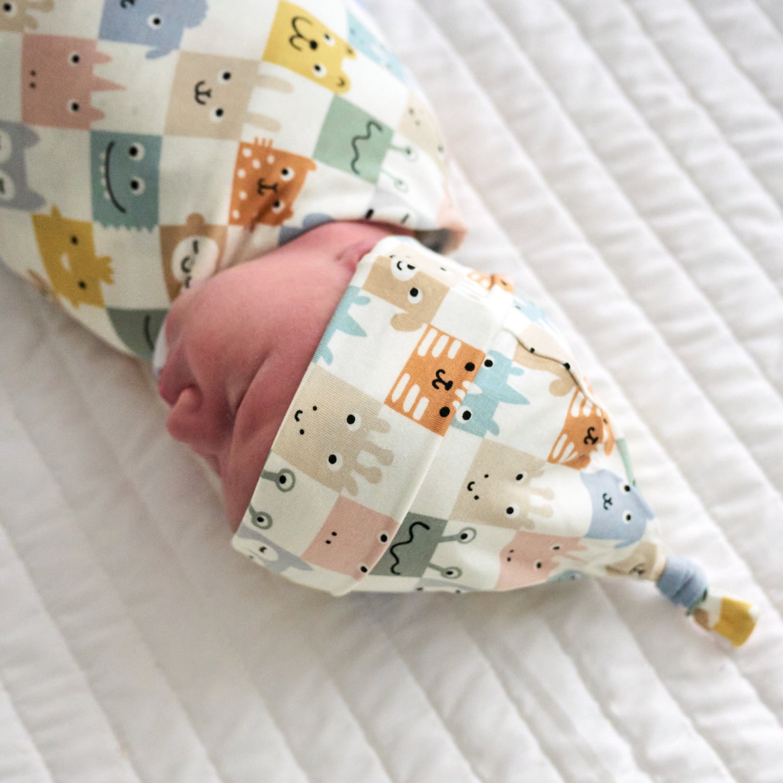 Check Mates Swaddle & Hat Set