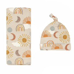 Desert Sunrise Swaddle & Hat Set
