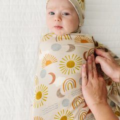 Desert Sunrise Swaddle & Hat Set