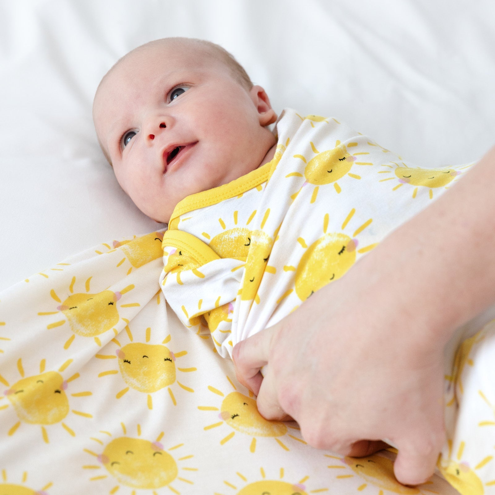 Sunshine Swaddle & Hat Set