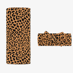 Classic Leopard Swaddle & Luxe Bow Headband Set