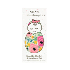 Secret Garden Swaddle & Luxe Bow Headband Set
