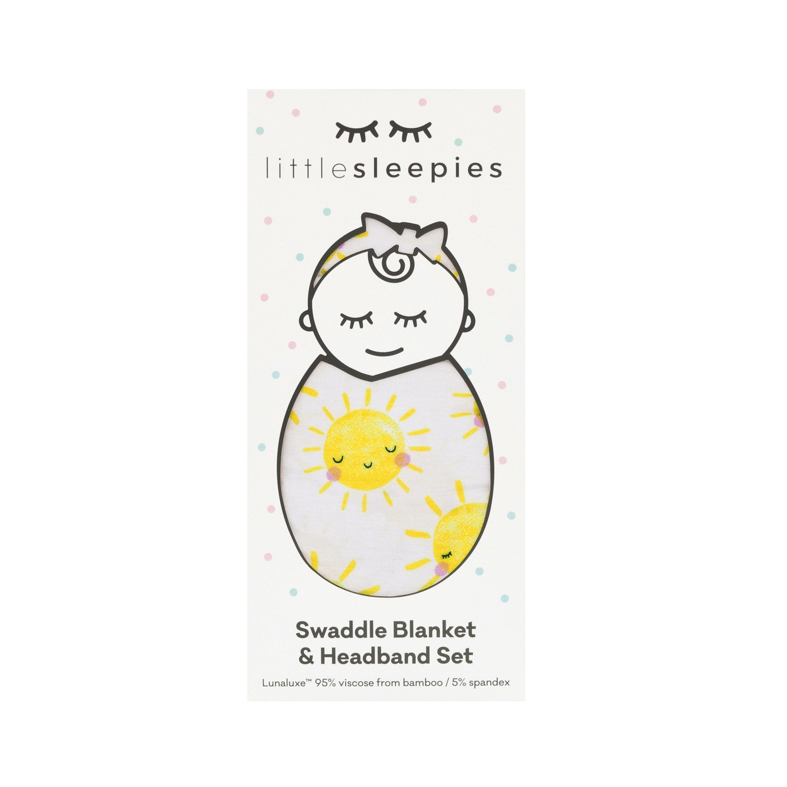 Sunshine Swaddle & Luxe Bow Headband Set