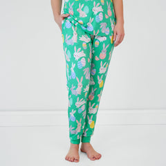Green Hoppy Days Women's Pajama Pants