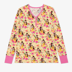 Disney Princess Belle Women's Long Sleeve Pajama Top