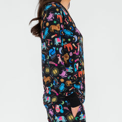 Star Signs Women's Long Sleeve Pajama Top