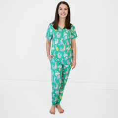 Green Hoppy Days Women's Pajama Pants