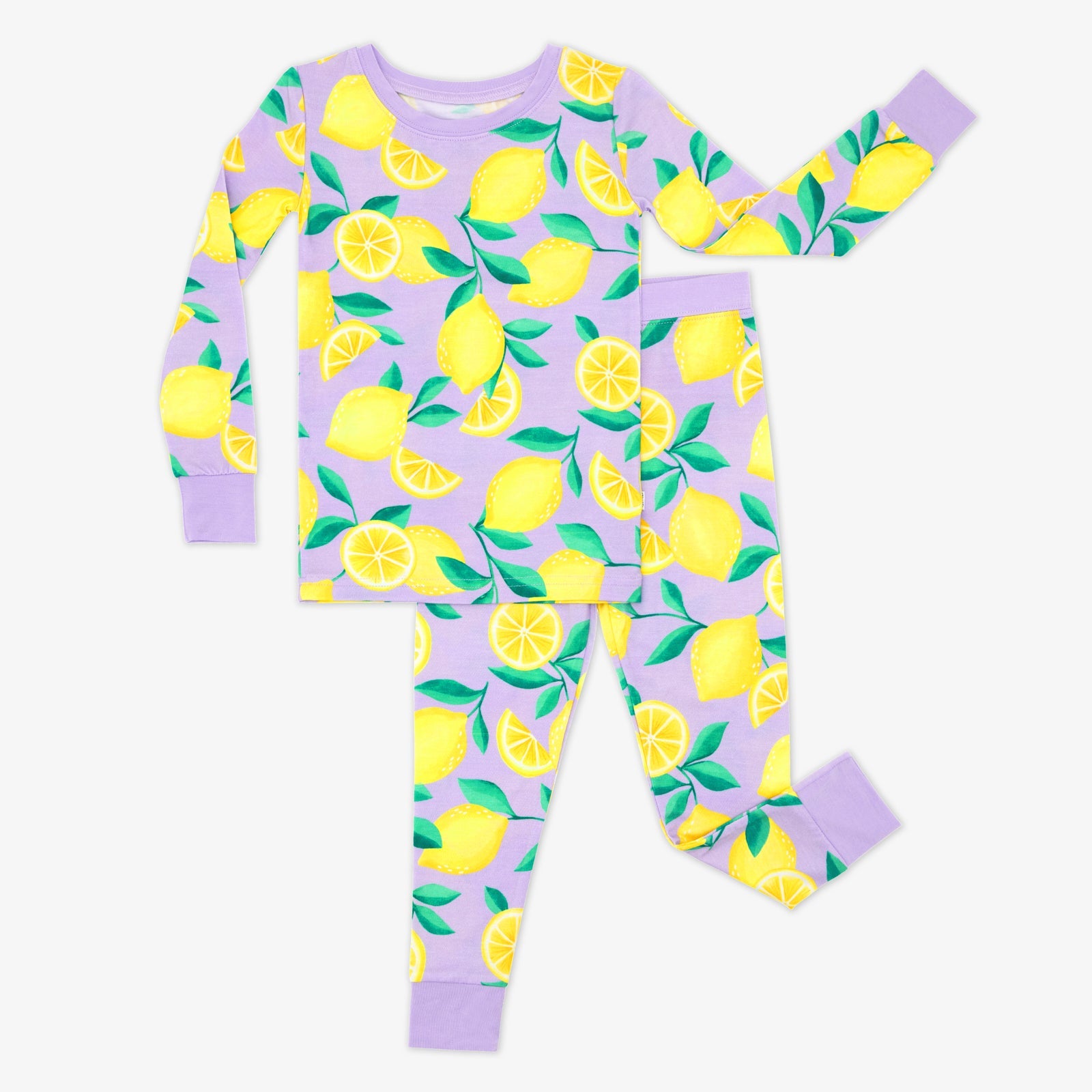 Lavender Sunny Citrus Two-Piece Pajama Set