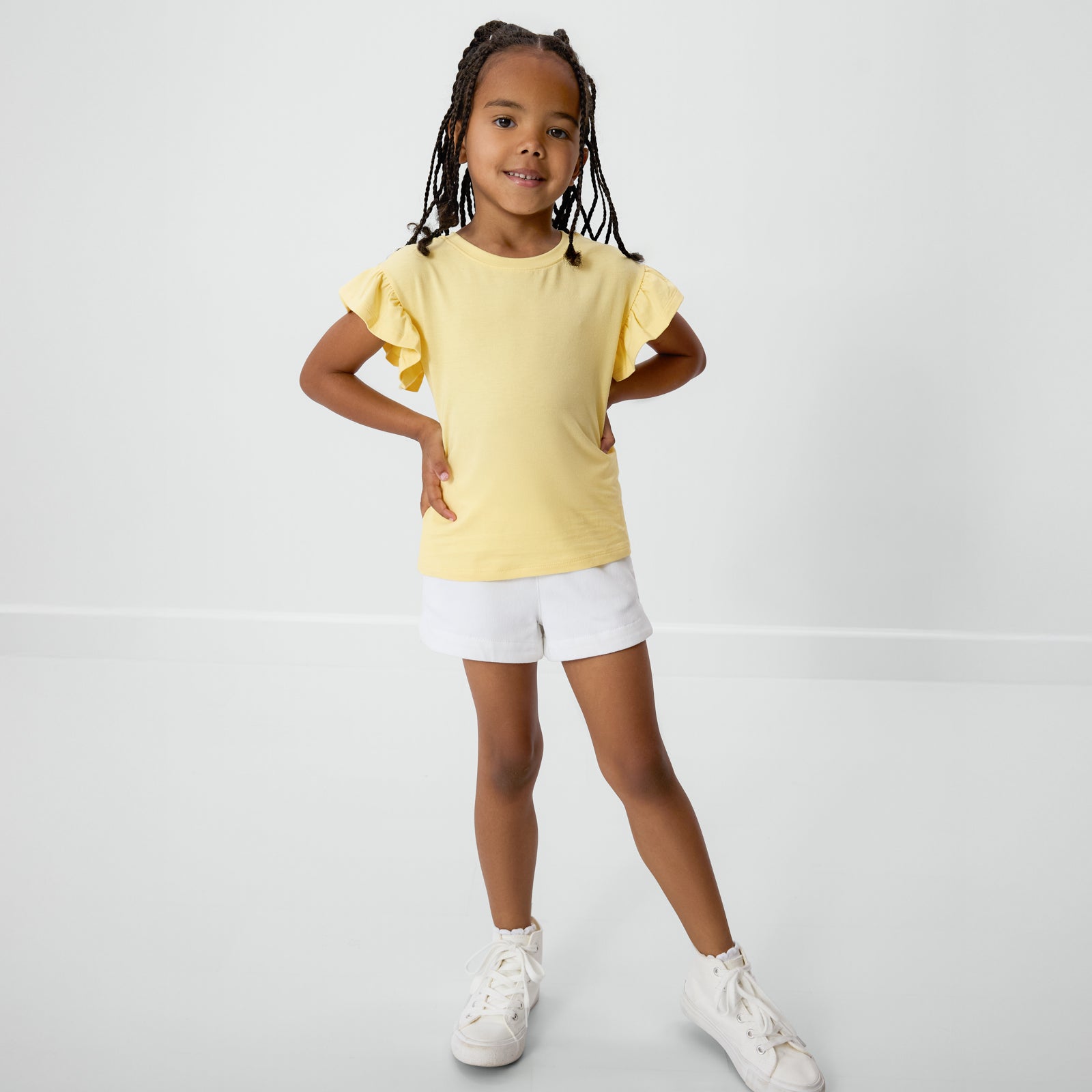 Lemon Twist Flutter Tee