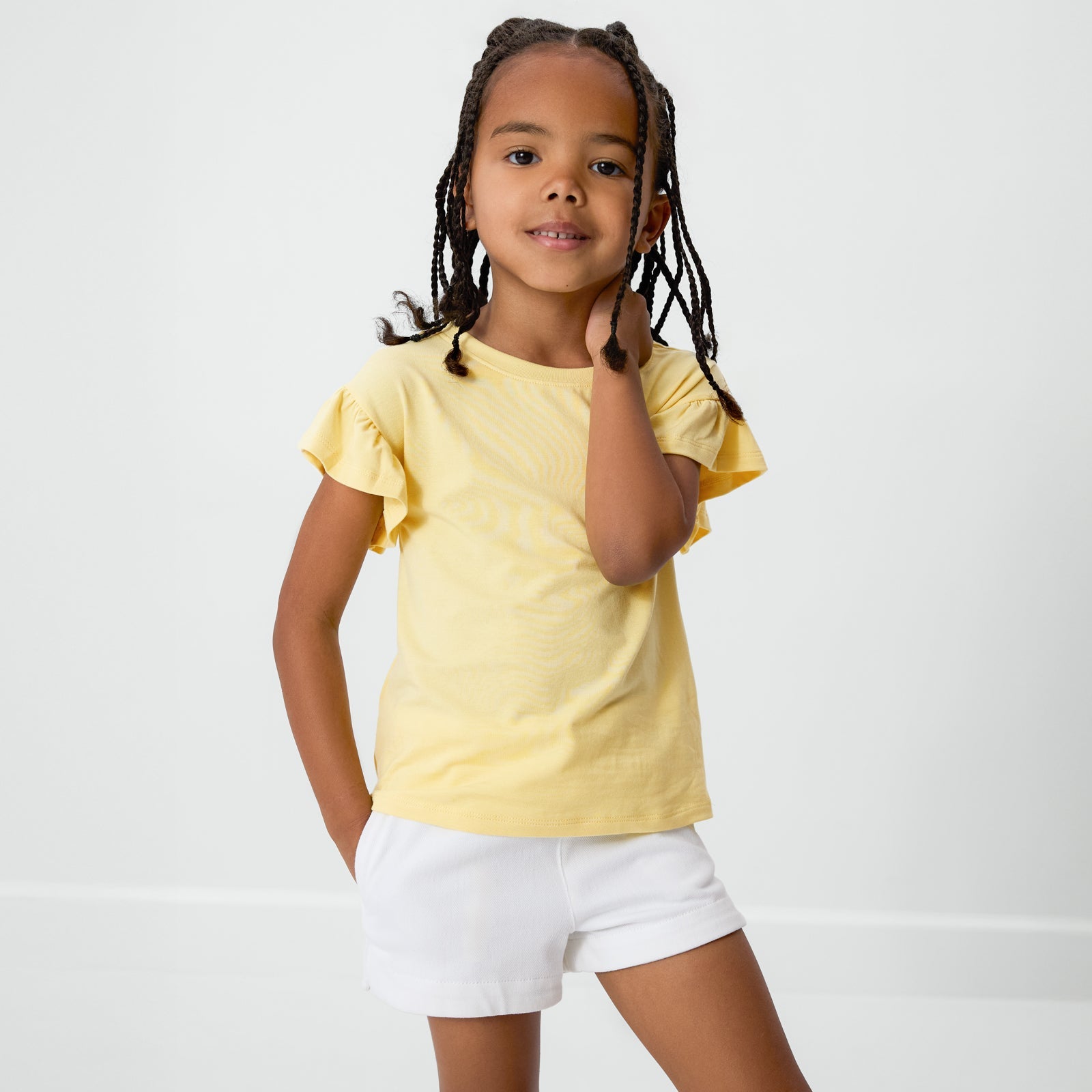 Lemon Twist Flutter Tee