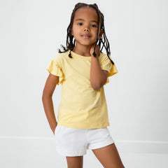Lemon Twist Flutter Tee