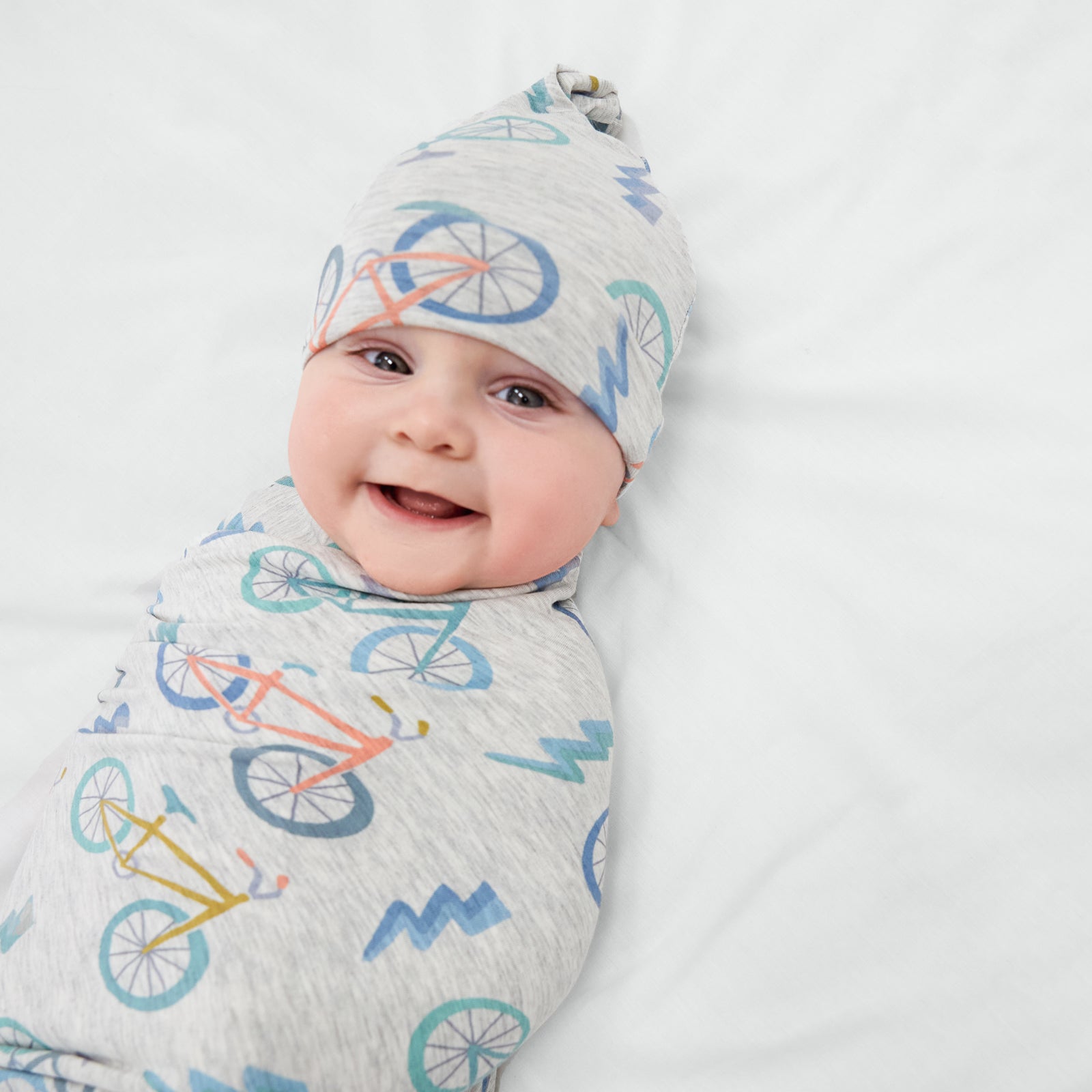 Let's Ride Swaddle & Hat Set
