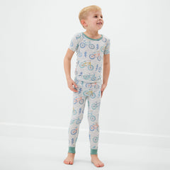 Let's Ride Two-Piece Short Sleeve Pajama Set