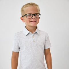 Light Heather Gray Polo Shirt