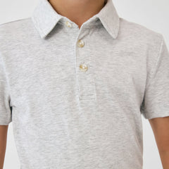 Light Heather Gray Polo Shirt