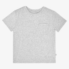 Light Heather Gray Relaxed Pocket Tee