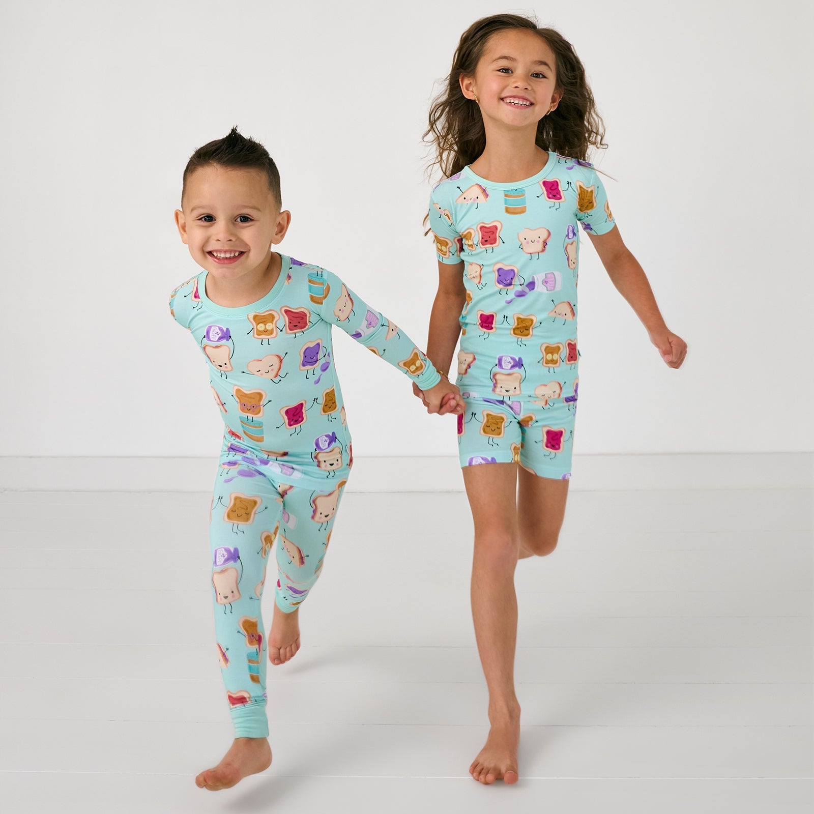 Lunch Buddies Two-Piece Short Sleeve & Shorts Pajama Set