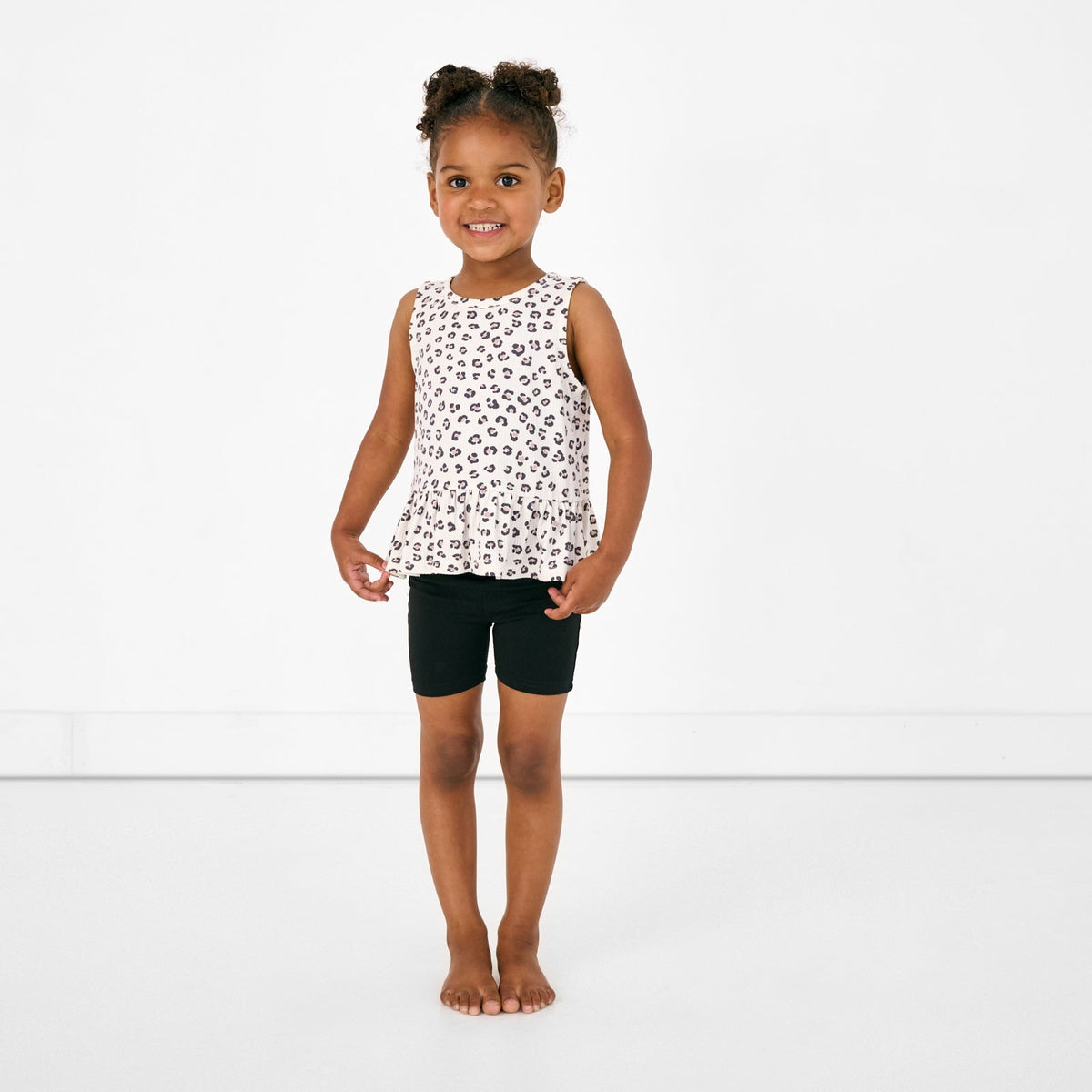 Luxe Leopard Ribbed Peplum Tank