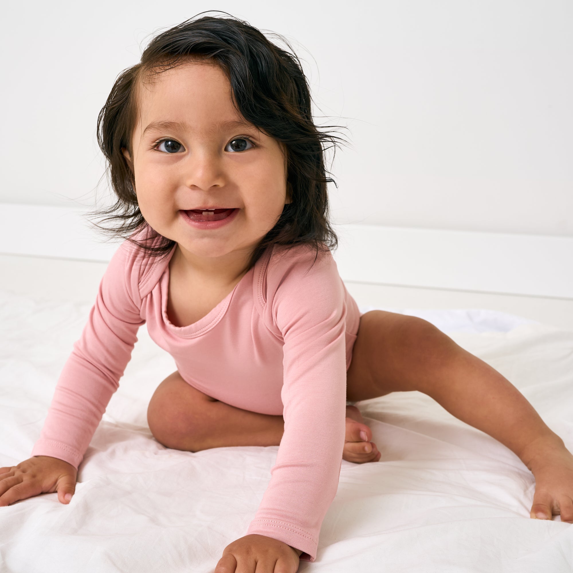 Mauve Blush Long Sleeve Bodysuit
