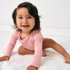 Mauve Blush Long Sleeve Bodysuit