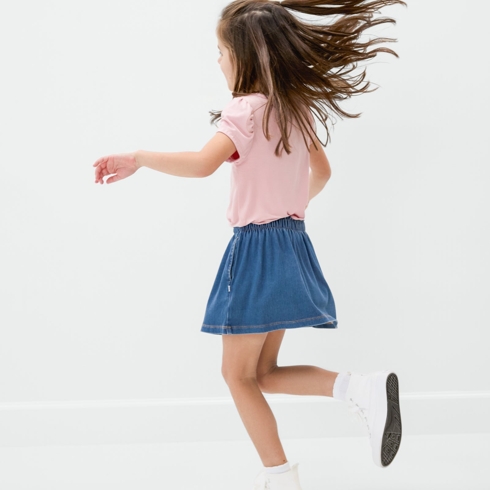 Midwash Blue Denim Skort