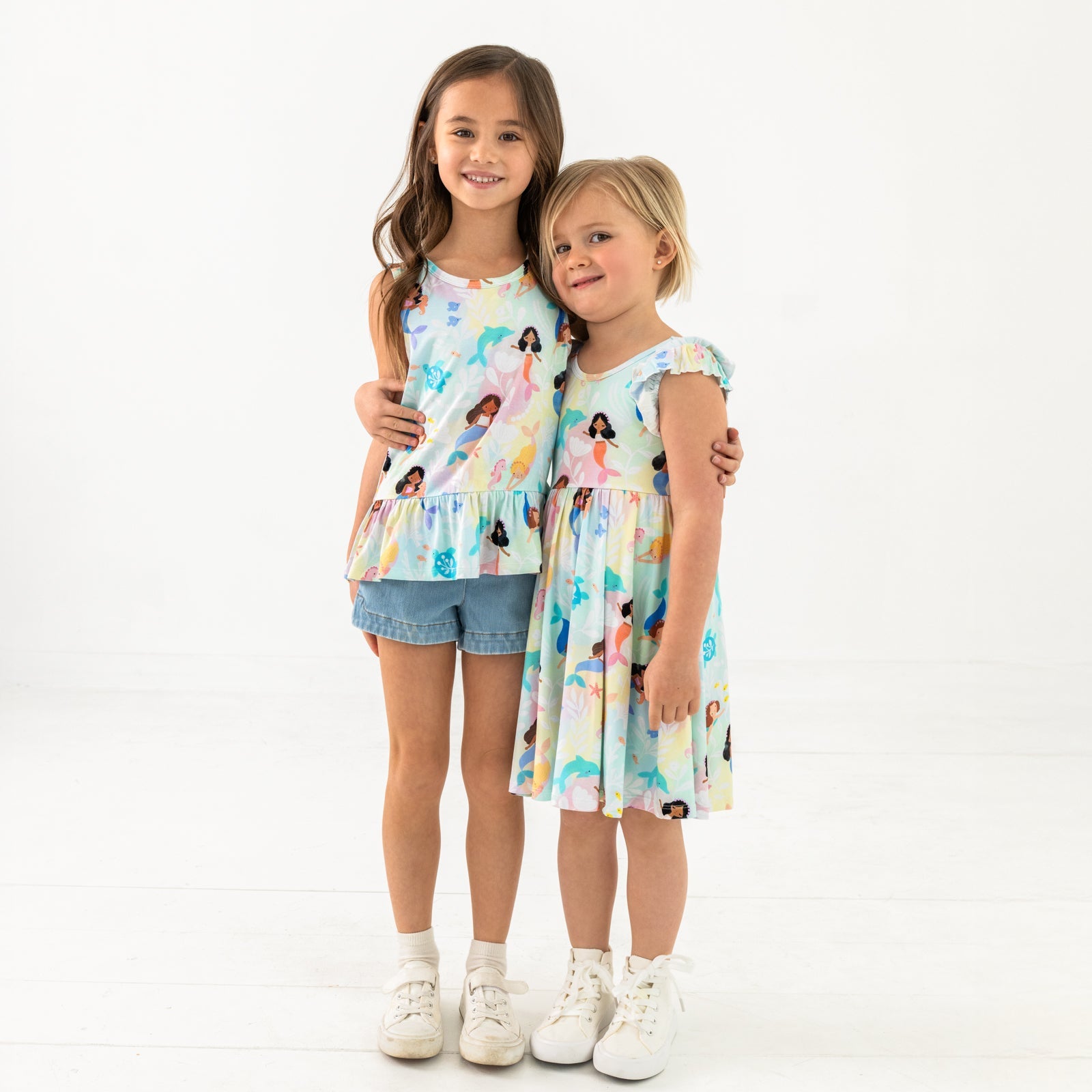 Mystic Mermaids Peplum Tank