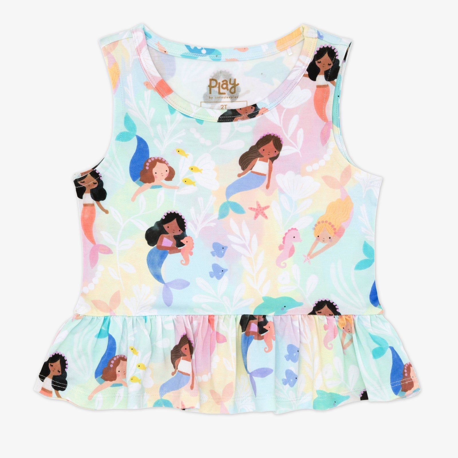 Mystic Mermaids Peplum Tank