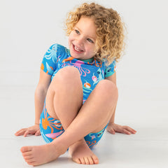 Octopus Party Two-Piece Short Sleeve & Shorts Pajama Set