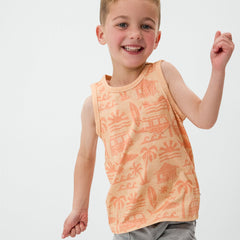 Orange Surf Shack Pocket Tank