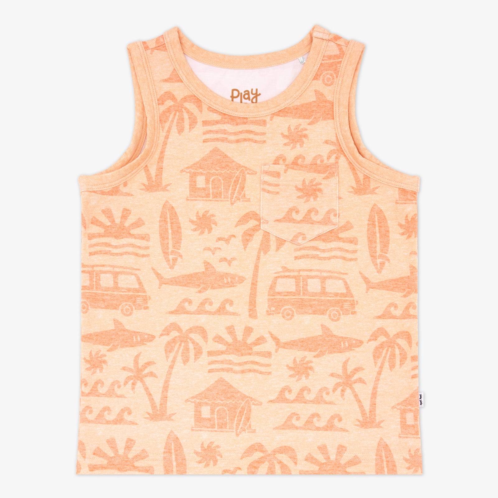 Orange Surf Shack Pocket Tank