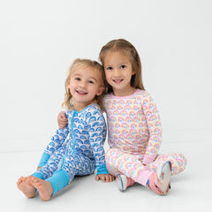 Pastel Rainbows Two-Piece Pajama Set