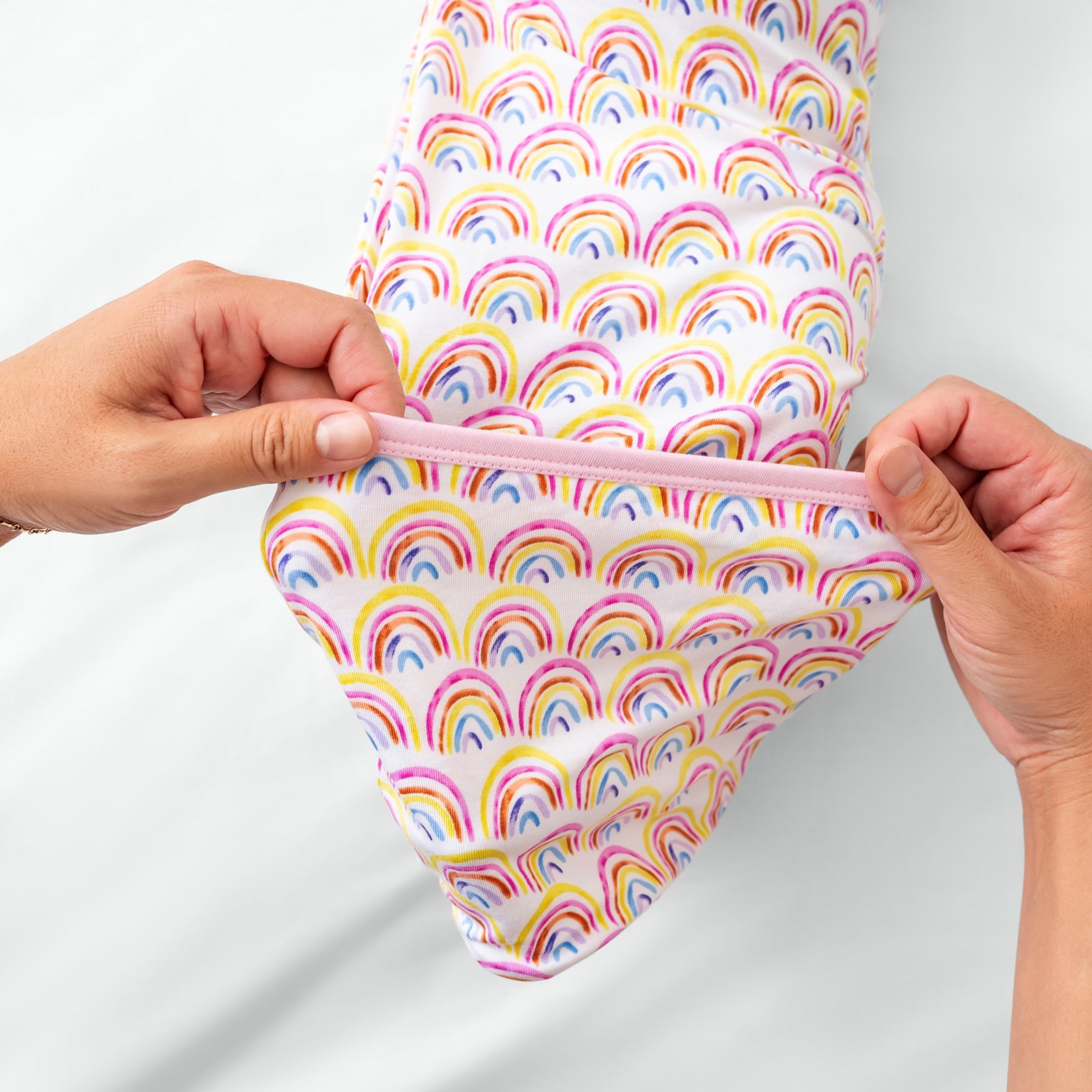 Pastel Rainbows Infant Gown