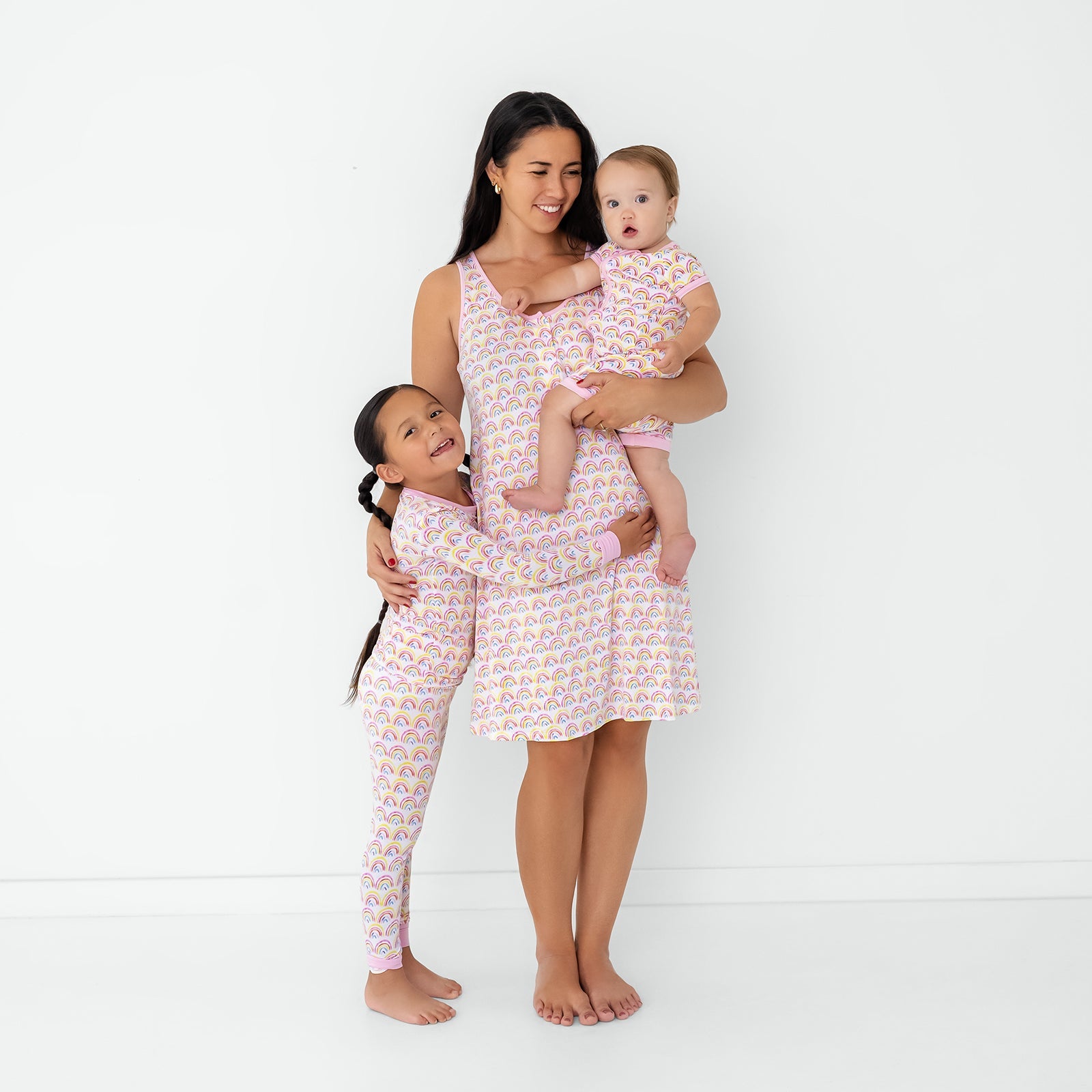 Pastel Rainbows Two-Piece Pajama Set