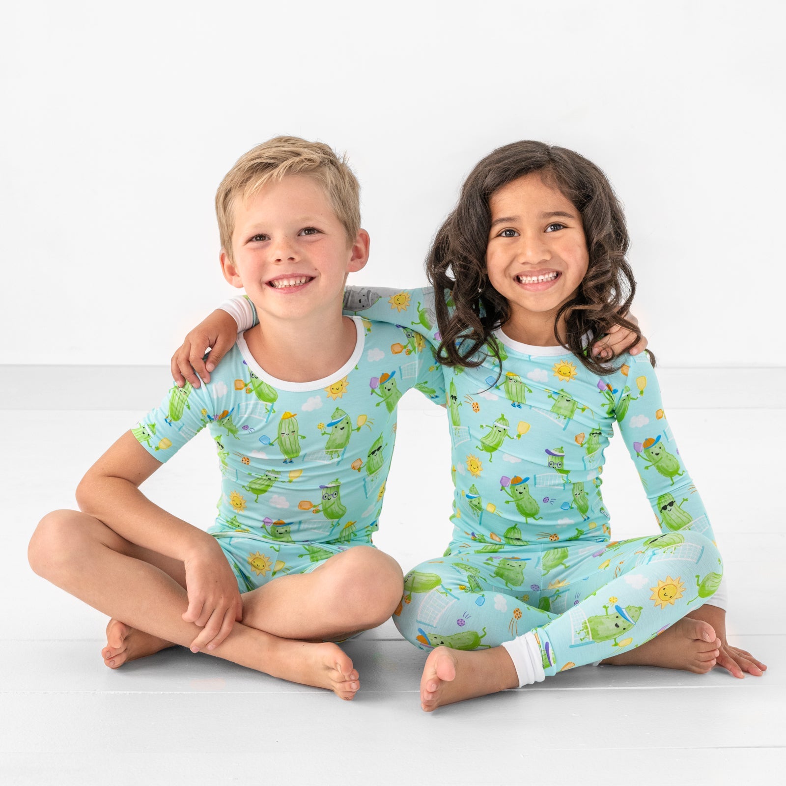 Pickle Power Two-Piece Short Sleeve & Shorts Pajama Set