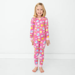 Pink Cookies & Milk Two-Piece Pajama Set