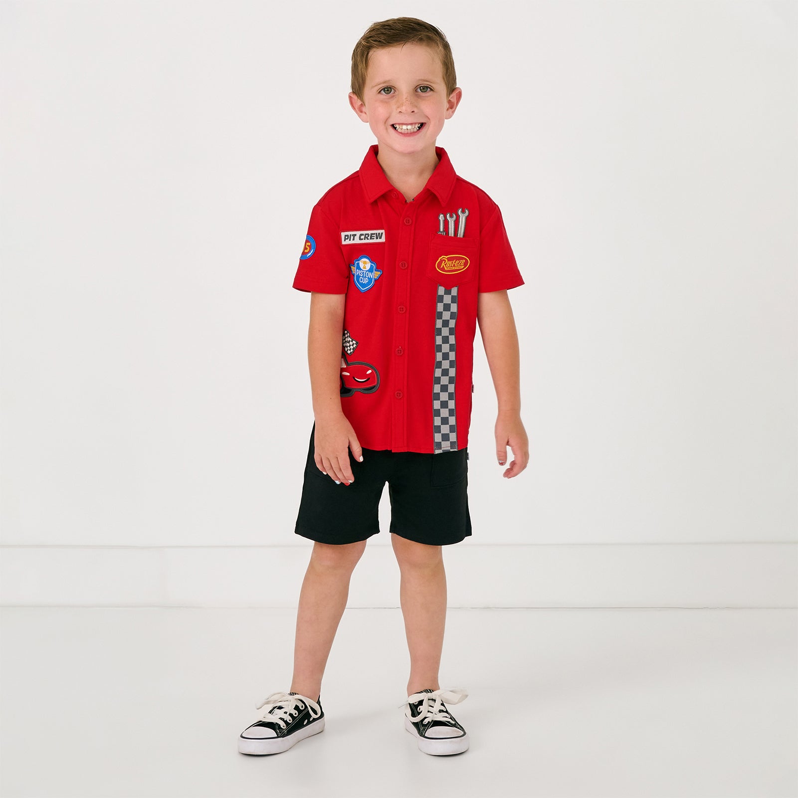 Disney & Pixar Piston Cup Button Down Polo
