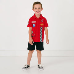 Disney & Pixar Piston Cup Button Down Polo