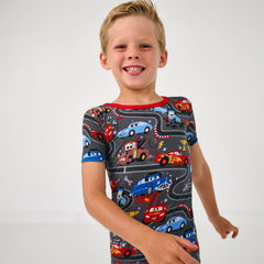 Disney & Pixar Piston Cup Two-Piece Short Sleeve & Shorts Pajama Set
