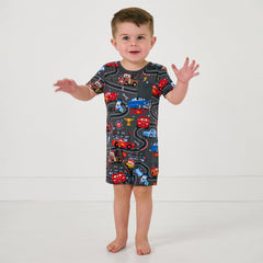 Disney & Pixar Piston Cup Pocket Shorty Romper