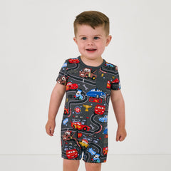 Disney & Pixar Piston Cup Pocket Shorty Romper